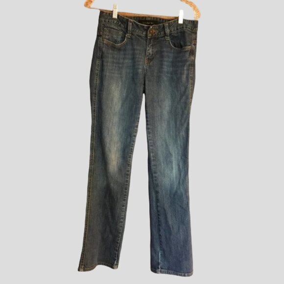 Calvin Klein Straight Leg Mid Rise Denim Jeans - Picture 2 of 12